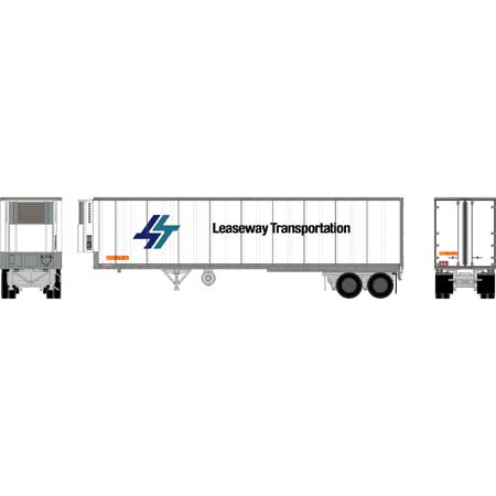 Athearn 16075 HO Scale 40' Fruehauf Z-Van Reefer Trailer Leaseway IMSZ 470145