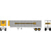 Athearn 16079 HO Scale 40' Fruehauf Z-Van Reefer Trailer Digby 567