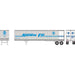 Athearn 16085 HO Scale 45' Fruehauf Z-Van Trailer "Primed for Grime" Santa Fe SFTZ 253417