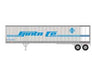 Athearn 16085 HO Scale 45' Fruehauf Z-Van Trailer "Primed for Grime" Santa Fe SFTZ 253417