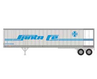 Athearn 16087 HO Scale 45' Fruehauf Z-Van Trailer "Primed for Grime" Santa Fe SFTZ 254006
