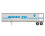 Athearn 16087 HO Scale 45' Fruehauf Z-Van Trailer "Primed for Grime" Santa Fe SFTZ 254006