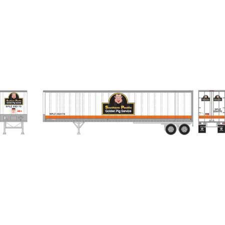 Athearn 16093 HO Scale 45' Fruehauf Z-Van Trailer Southern Pacific "Golden Pig" SPLZ 250170