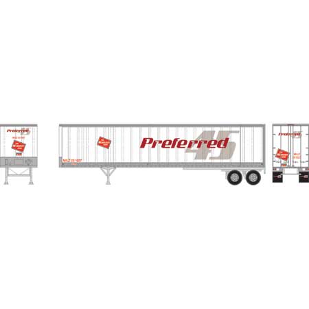 Athearn 16094 HO Scale 45' Fruehauf Z-Van Trailer Milwaukee Road Preferred MILZ 251027