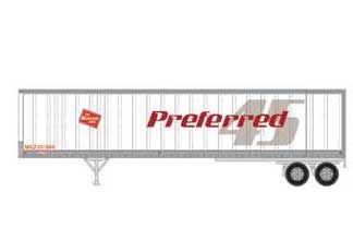 Athearn 16095 HO Scale 45' Fruehauf Z-Van Trailer Milwaukee Road Preferred MILZ 251034