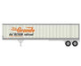 Athearn 16097 HO Scale 45' Fruehauf Z-Van Trailer Rio Grande "Action Road" RGTZ 230081