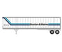 Athearn 16106 HO Scale 45' Fruehauf Z-Van Trailer Boston & Maine BMZ 250100