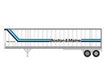 Athearn 16108 HO Scale 45' Fruehauf Z-Van Trailer Boston & Maine BMZ 250146