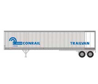 Athearn 16109 HO Scale 45' Fruehauf Z-Van Trailer Conrail Trailvan CRZ 202204
