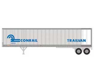 Athearn 16110 HO Scale 45' Fruehauf Z-Van Trailer Conrail Trailvan CRZ 203447