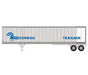 Athearn 16110 HO Scale 45' Fruehauf Z-Van Trailer Conrail Trailvan CRZ 203447