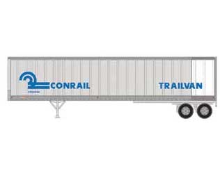 Athearn 16111 HO Scale 45' Fruehauf Z-Van Trailer Conrail Trailvan CRZ 203490