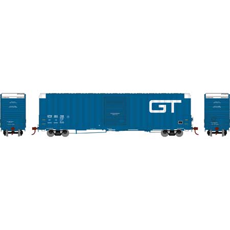 Athearn 16112 HO Scale FMC 60' Double Door Hi-Cube Boxcar Grand Trunk Western GTW 384700