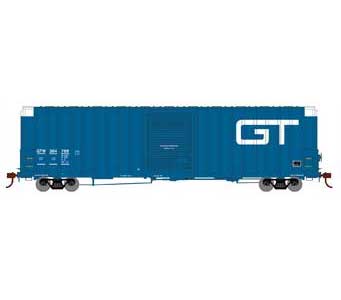 Athearn 16112 HO Scale FMC 60' Double Door Hi-Cube Boxcar Grand Trunk Western GTW 384700