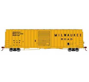 Athearn 16115 HO Scale FMC 60' Double Door Hi-Cube Boxcar Milwaukee Road MILW 4219