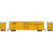 Athearn 16117 HO Scale FMC 60' Double Door Hi-Cube Boxcar Milwaukee Road MILW 4222