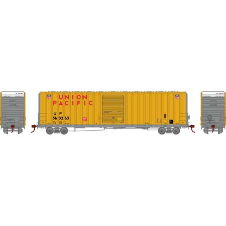 Athearn 16120 HO Scale FMC 60' Double Door Hi-Cube Boxcar Union Pacific UP 560263