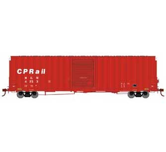 Athearn 16129 HO Scale FMC 60' Double Door Hi-Cube Boxcar Canadian Pacific CP/MILW 4253