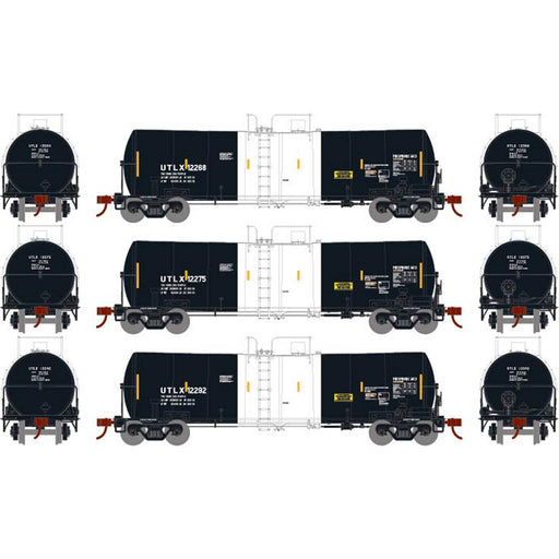 Athearn 16350 HO Scale 16k Clay Slurry Tank Car UTLX 3 Pack #2