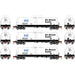 Athearn 16353 HO Scale 16k Clay Slurry Tank Car Dry Branch Kaolin GATX 3 Pack #1