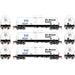 Athearn 16354 HO Scale 16k Clay Slurry Tank Car Dry Branch Kaolin GATX 3 Pack #2