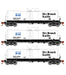 Athearn 16354 HO Scale 16k Clay Slurry Tank Car Dry Branch Kaolin GATX 3 Pack #2