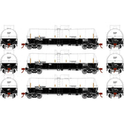 Athearn 16357 HO Scale 16k Clay Slurry Tank Car SHPX 3 Pack #1