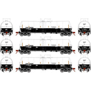 Athearn 16358 HO Scale 16k Clay Slurry Tank Car SHPX 3 Pack #2