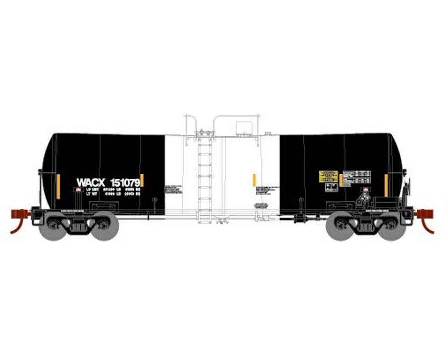 Athearn 16363 HO Scale 16k Clay Slurry Tank Car PCS Phosphate WACX 151079