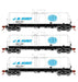 Athearn 16369 HO Scale 16k Clay Slurry Tank Car J.M. Huber JMHX 3 Pack #1