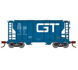 Athearn 17056 N Scale PS-2 2600 Covered Hopper Grand Trunk Western GTW 11132