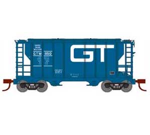 Athearn 17057 N Scale PS-2 2600 Covered Hopper Grand Trunk Western GTW 11150