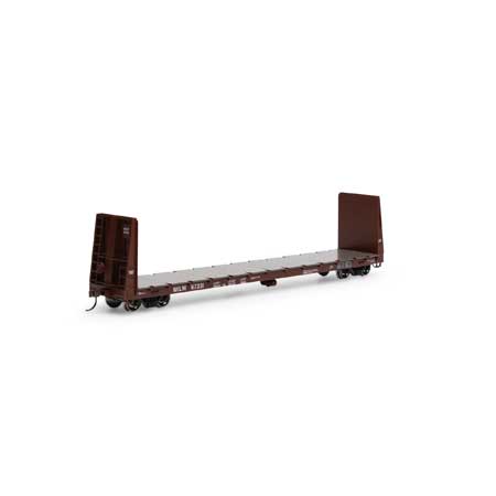 Athearn 17073 HO Scale 60' Bulkhead Flatcar Milwaukee Road MILW 67231