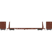 Athearn 17075 HO Scale 60' Bulkhead Flatcar Milwaukee Road MILW 67242