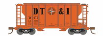 Athearn 17250 N Scale PS-2 2600 Covered Hopper Detroit Toledo & Ironton DT&I 11116