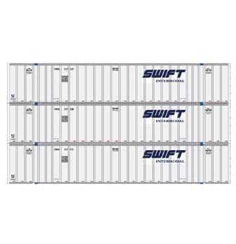 Athearn 17306 N Scale 53' Stoughton Intermodal Container Swift SWRU 3 Pack #1