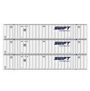 Athearn 17307 N Scale 53' Stoughton Intermodal Container Swift SWRU 3 Pack #2