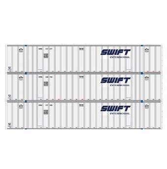 Athearn 17307 N Scale 53' Stoughton Intermodal Container Swift SWRU 3 Pack #2