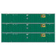 Athearn 17310 N Scale 53' Stoughton Intermodal Container EMP EMHU 3 Pack #1