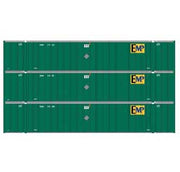 Athearn 17311 N Scale 53' Stoughton Intermodal Container EMP EMHU 3 Pack #2
