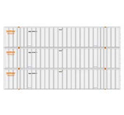 Athearn 17314 N Scale 53' Stoughton Intermodal Container Optimodal SNLU 3 Pack #1