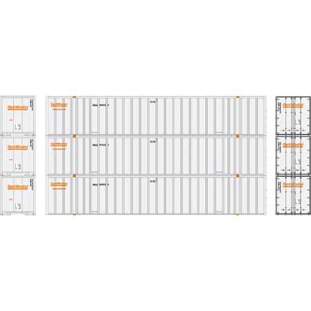 Athearn 17314 N Scale 53' Stoughton Intermodal Container Optimodal SNLU 3 Pack #1