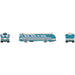 Athearn 17344 N Scale Intercity Bus Teal and Cream