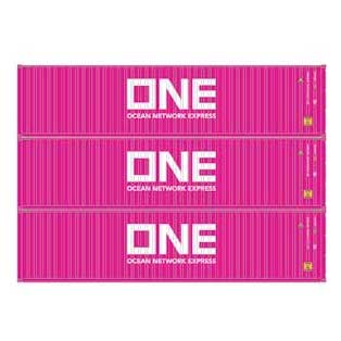Athearn 17434 N Scale 40' High Cube Container ONE 3 Pack #1