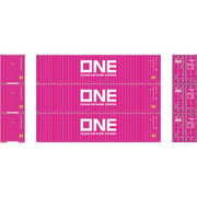 Athearn 17435 N Scale 40' High Cube Container ONE 3 Pack #2