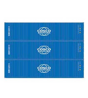 Athearn 17436 N Scale 40' High Cube Container Cosco 3 Pack #1
