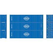 Athearn 17436 N Scale 40' High Cube Container Cosco 3 Pack #1