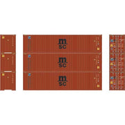 Athearn 17439 N Scale 40' High Cube Container MSC/Florens 3 Pack #2