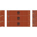 Athearn 17439 N Scale 40' High Cube Container MSC/Florens 3 Pack #2