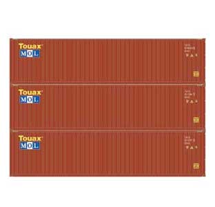 Athearn 17440 N Scale 40' High Cube Container MOL 3 Pack #1